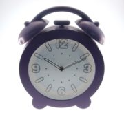 Relógio Despertador Emborrachado Roxo
